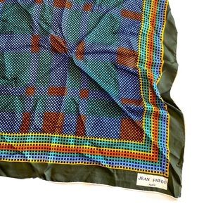 Rare Vintage Jean Patou Paris Scarf‎